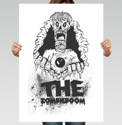 Фотография футболки Зомби из темноты THE ZOMBIEBOOM