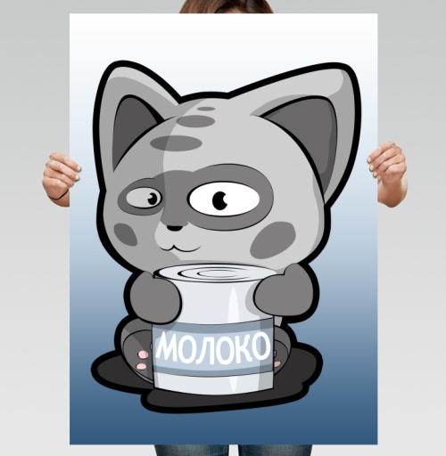Фотография футболки МЯУ  МОЛОКО