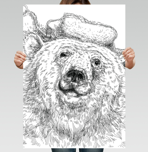 Фотография футболки Russian bear / Русский медведь