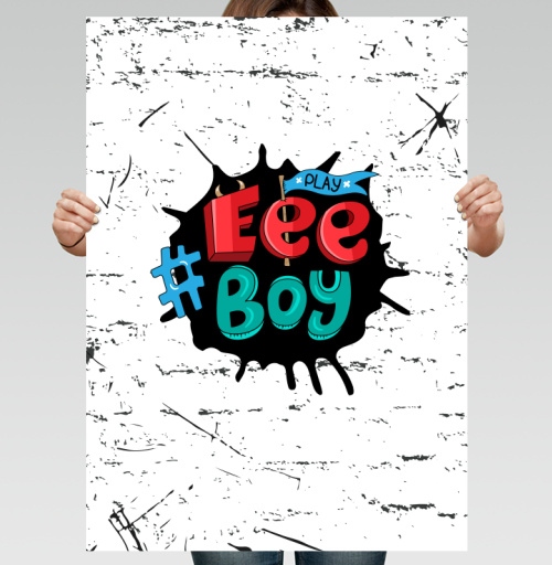 Фотография футболки Eee Boy. Play. / Иии Мальчик. Играй.