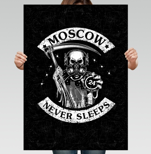 Фотография футболки Moscow Never Sleeps / Москва не спит