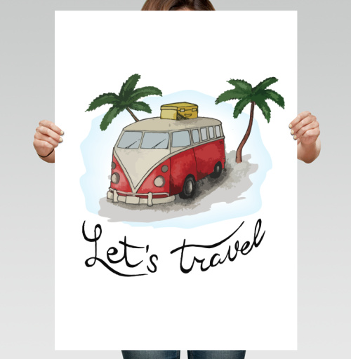 Фотография футболки Lets travel / Давайте путешествовать