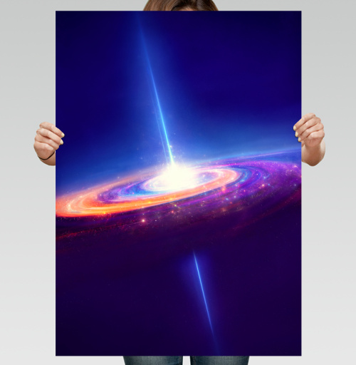 Фотография футболки Изображение галактики