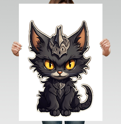 Фотография футболки Кот-кошмарик.