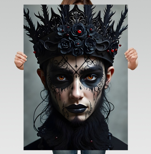 Фотография футболки Majestic Dark Sovereign / Величественный темный монарх готическая корона