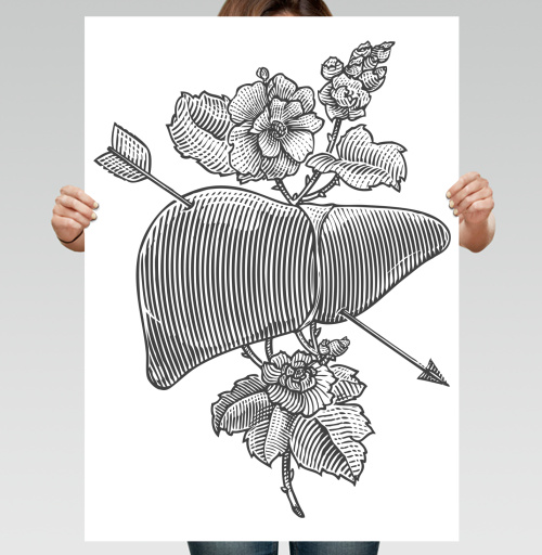 Фотография футболки Liver&flowers