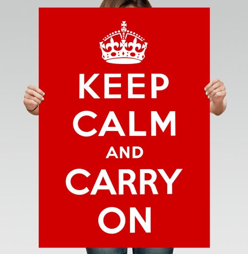 Фотография футболки Keep calm Соблюдайте спокойствие и продолжайте в том же духе