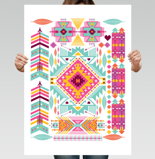Фотография футболки Trendy tribal ornament
