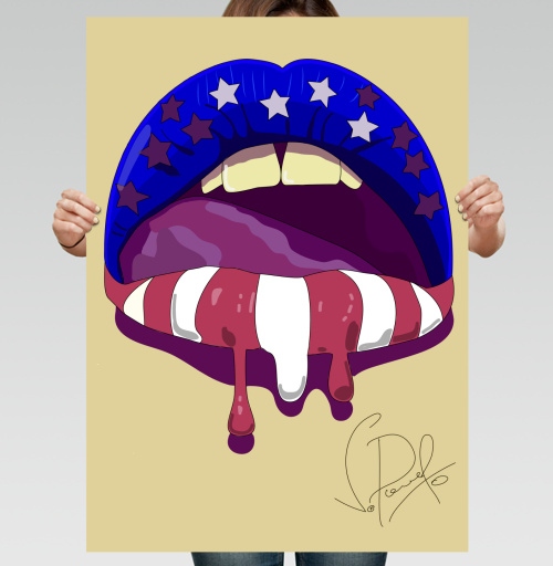 Фотография футболки USA art / Искусство США