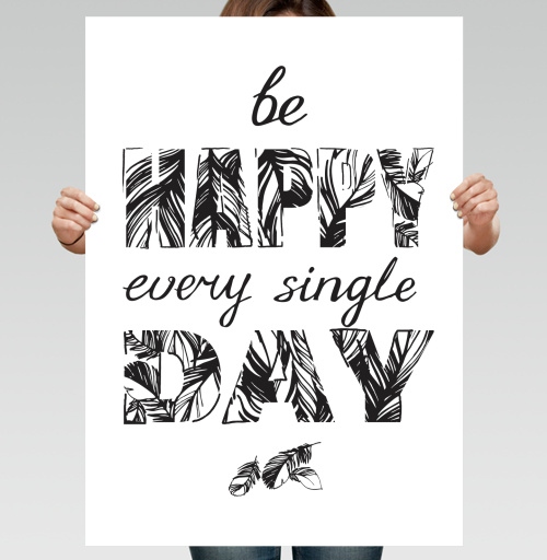 Фотография футболки Be happy every single day / Счастье каждый день