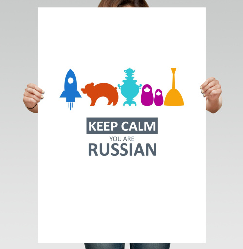 Фотография футболки Минималистичный постер Keep Calm You Are Russian