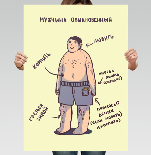 Фотография футболки Мужская инфографика