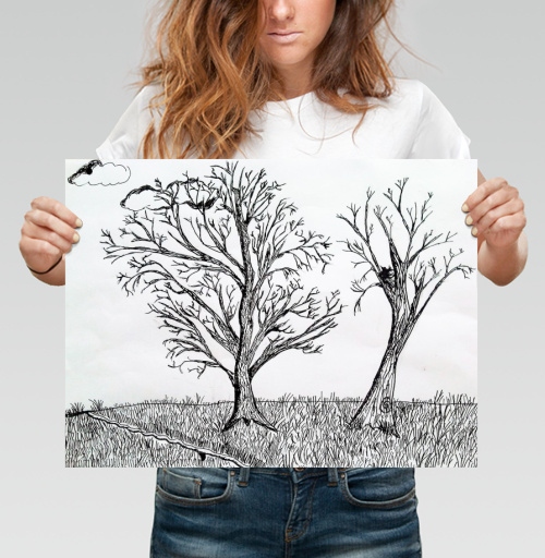 Фотография футболки Two trees / Два дерева