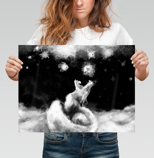 Фотография футболки Эмоциональная змея зимняя метель снегопад