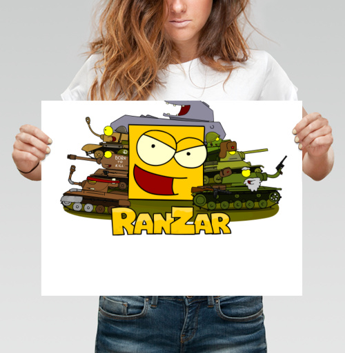Фотография футболки Мультяшные танки милитаризм ирония Ranzar