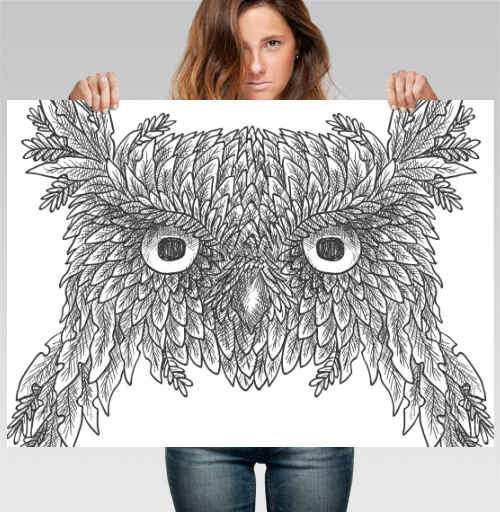 Фотография футболки OLD OWL / СТАРАЯ СОВА