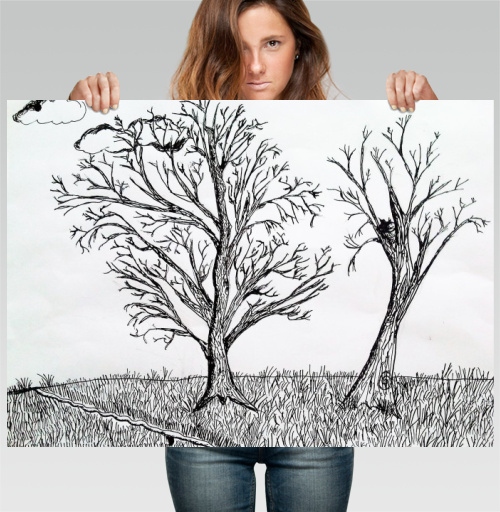Фотография футболки Two trees / Два дерева