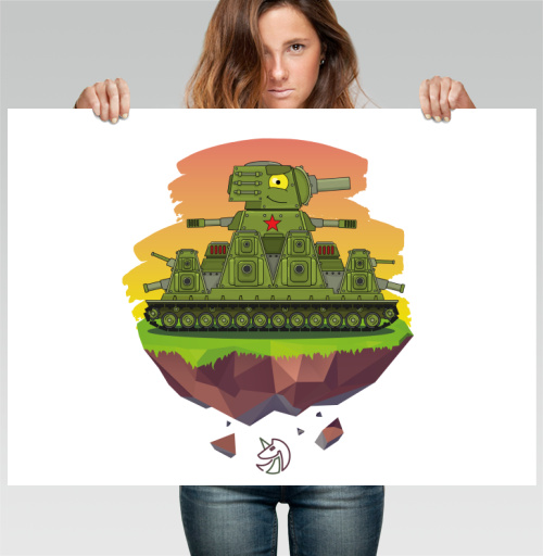 Фотография футболки Multi-Turret Soviet Tank / Грозная машина Пали из всех башен!
