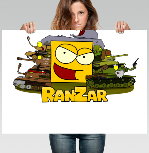 Фотография футболки Мультяшные танки милитаризм ирония Ranzar