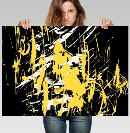 Фотография футболки Abstract golden splashes / Золотые брызги краски фон абстракция яркая