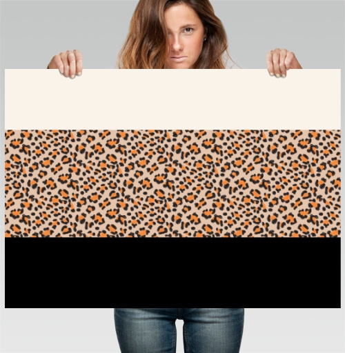 Фотография футболки Элегантная леопардовая полоса / Elegant leopard stripe pattern