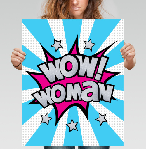 Фотография футболки WOW! woman — сила женской энергии ярко и смело