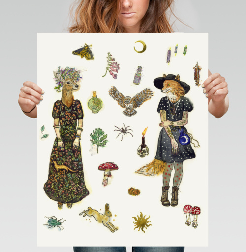 Фотография футболки Forest witches fashion. / Мода лесных ведьм