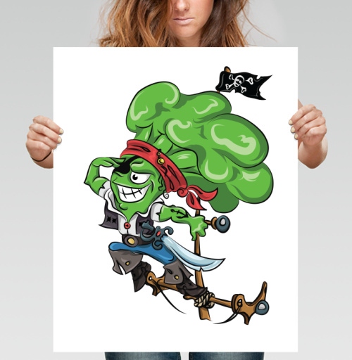 Фотография футболки Брокколи пират