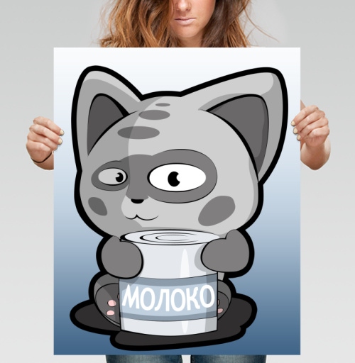 Фотография футболки МЯУ  МОЛОКО