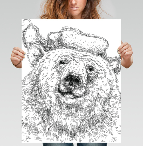 Фотография футболки Russian bear / Русский медведь