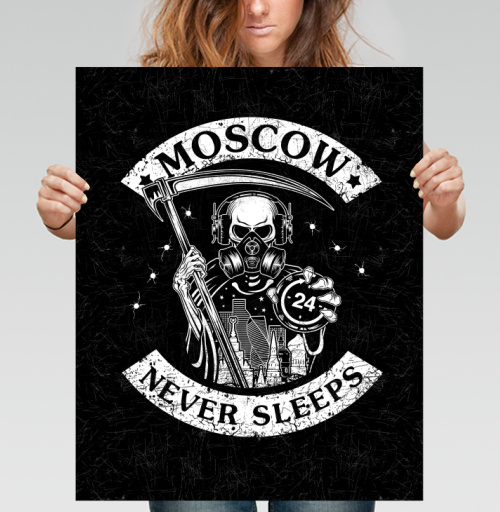 Фотография футболки Moscow Never Sleeps / Москва не спит