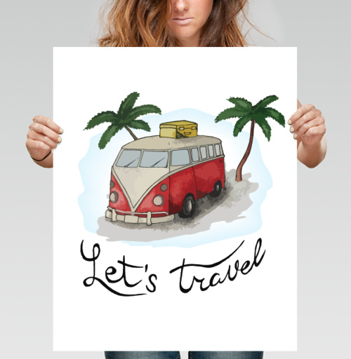 Фотография футболки Lets travel / Давайте путешествовать