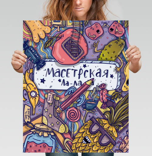 Фотография футболки Калейдоскоп ярких фантазий с Мастерской Ла-ла