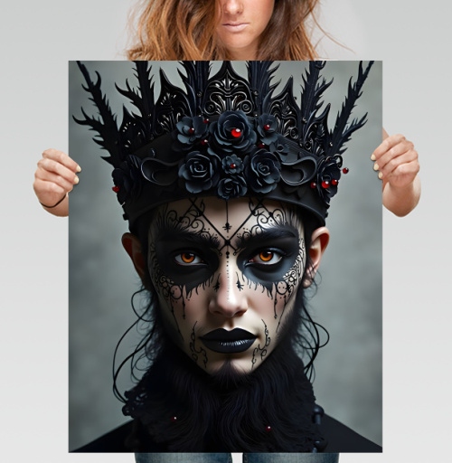 Фотография футболки Majestic Dark Sovereign / Величественный темный монарх готическая корона