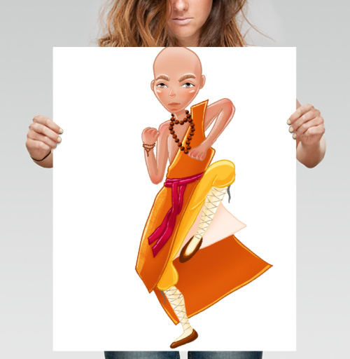 Фотография футболки Маленький отважный мастер Shaolin Monk / Шаолиньский монах кунг-фу