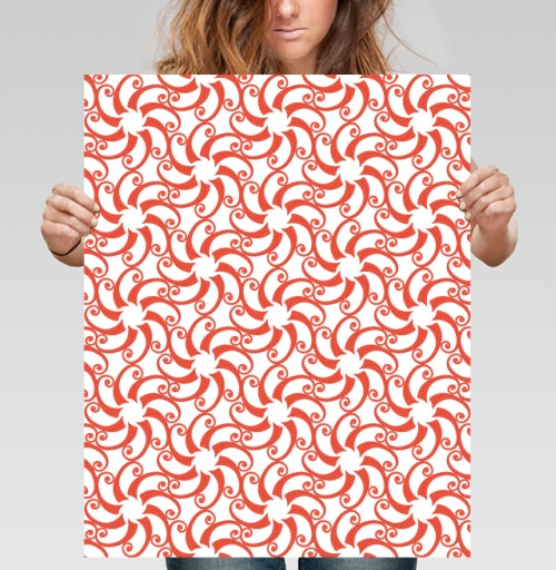 Фотография футболки Dynamic Rotating Coral Swirls Patterns Вращающиеся коралловые завитки узоры