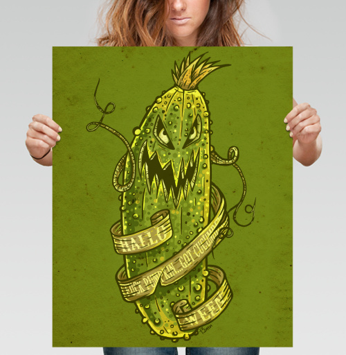 Фотография футболки F#ck Pumpkin... Got Cucumber? / Нафиг тыкву... Огурец есть?