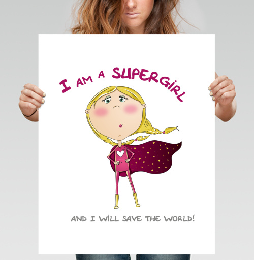 Фотография футболки Supergirls will save the world / Супердевочки спасут мир