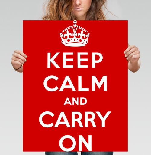 Фотография футболки Keep calm Соблюдайте спокойствие и продолжайте в том же духе