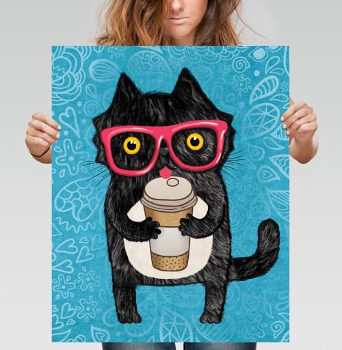 Фотография футболки Coffee-cat