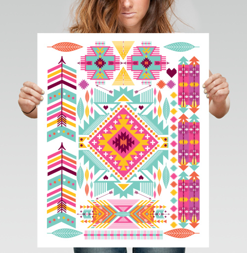 Фотография футболки Trendy tribal ornament