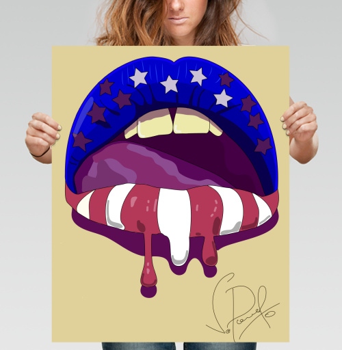 Фотография футболки USA art / Искусство США