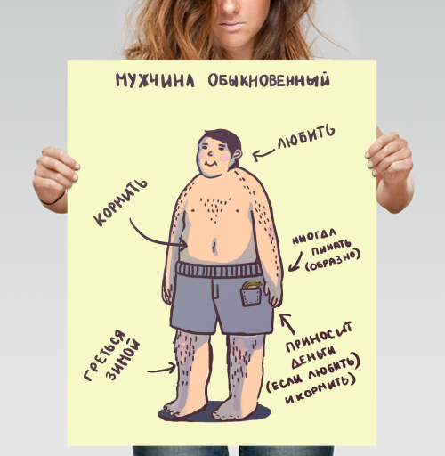 Фотография футболки Мужская инфографика