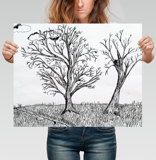 Фотография футболки Two trees / Два дерева