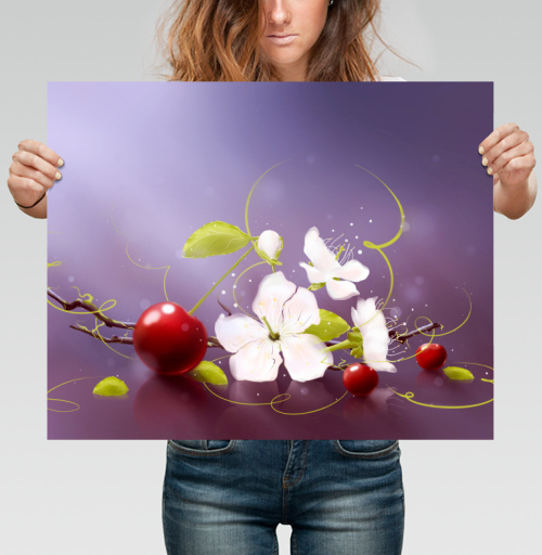Фотография футболки Вишенки арт