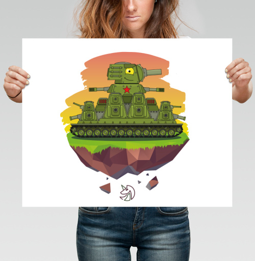 Фотография футболки Multi-Turret Soviet Tank / Грозная машина Пали из всех башен!