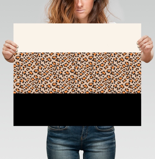 Фотография футболки Элегантная леопардовая полоса / Elegant leopard stripe pattern