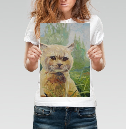 Фотография футболки Котик