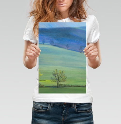 Фотография футболки Яркие горы