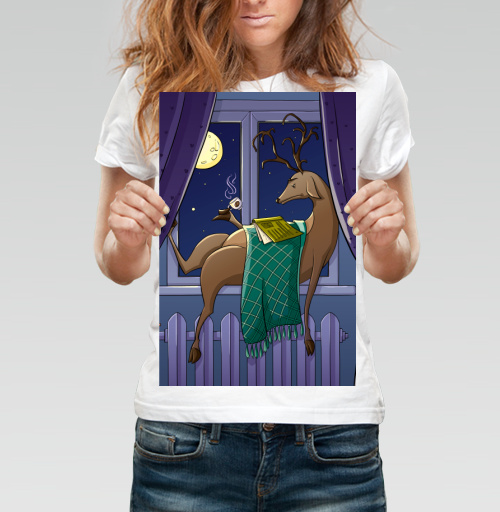 Фотография футболки Февральский олень